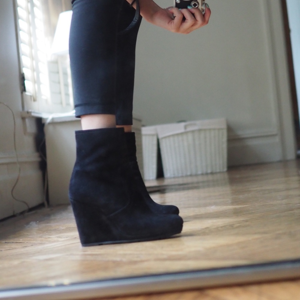 Prada Wedge Booties
